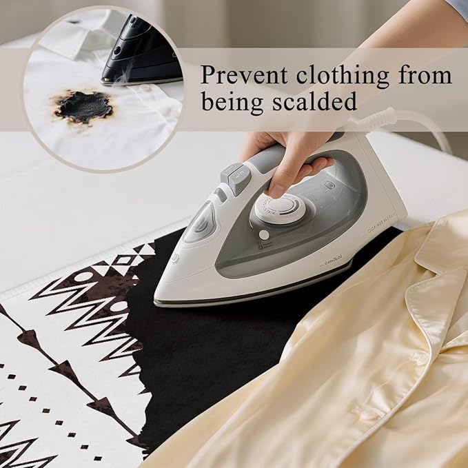 Aztec Print Ironing Mat Portable Ironing Pad Blanket for Table Top Heat Resistance Foldable Lightweight 32 x 16 Inch Small Ironing Pads for Washer,Dryer,Countertop