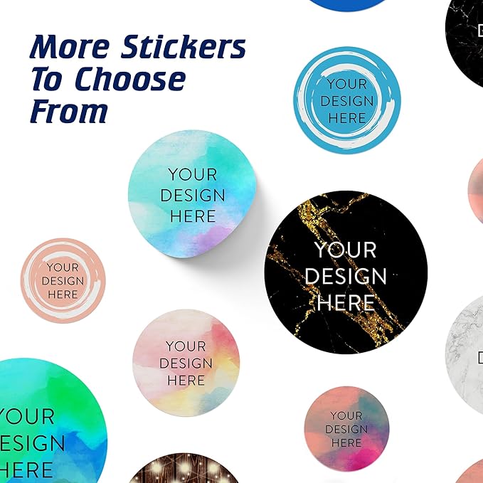 100 Custom Vinyl Stickers - Upload Your own Image, Text, Design, Logo - Personalized Logo Labels for Handmade, Packaging, Bottle, Jars, Candle, Brand Stickers (Sky Blue, 3x3)