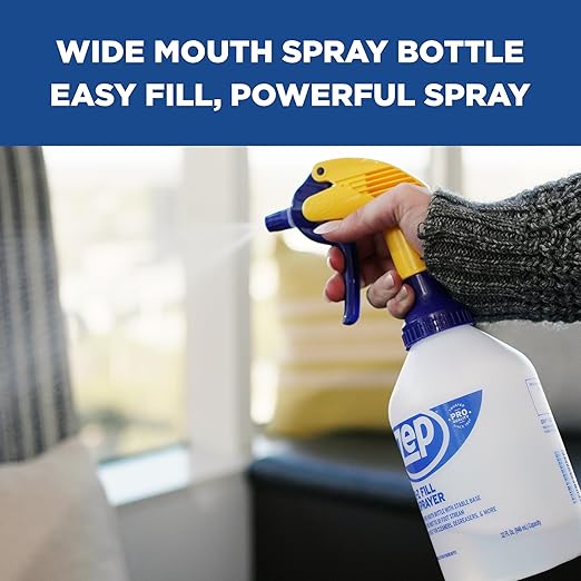 Zep E-Z Fill Professional Sprayer - 32 Ounce (Case of 8) - U43008 - Wide Mouth Spray Bottle for Easy Pouring, High Output, Great for Cleaners, Degreasers and More!