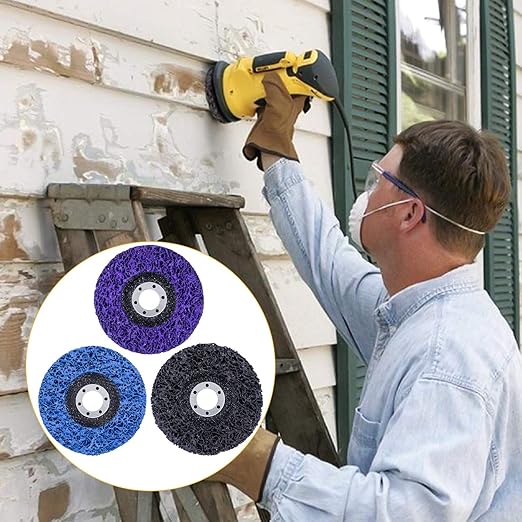 12 Pack 4-1/2" x 7/8" Strip Discs Stripping Wheel Fit Angle Grinder Clean and Remove Paint Coating Rust Welds Oxidation