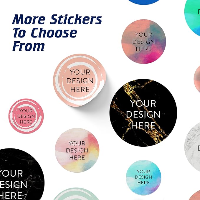 100 Custom Vinyl Stickers - Upload Your own Image, Text, Design, Logo - Personalized Logo Labels for Handmade, Packaging, Bottle, Jars, Candle, Brand Stickers (Peach, 2x2)