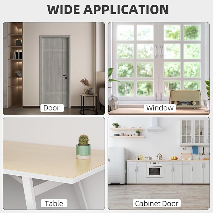 2Pcs×196" Wedge Weather Stripping Door Seal Strip for Door Frame & Window,Self Adhesive Window Insulation Draft Stopper Seal for Winter,Gray Foam Door Gap Filler for Soundproofing Light Blocker,Brown