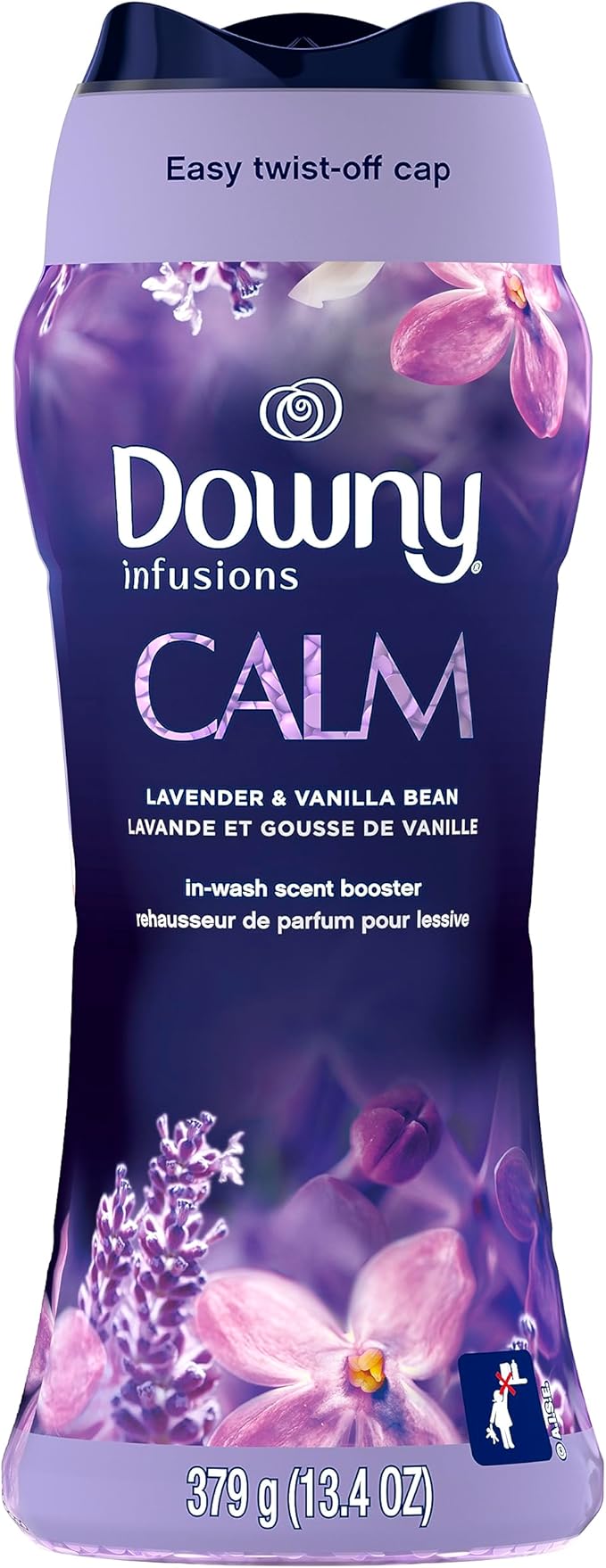 Downy Infusions In-Wash Laundry Scent Booster Beads, CALM, Soothing Lavender and Vanilla Bean, 13.4 oz