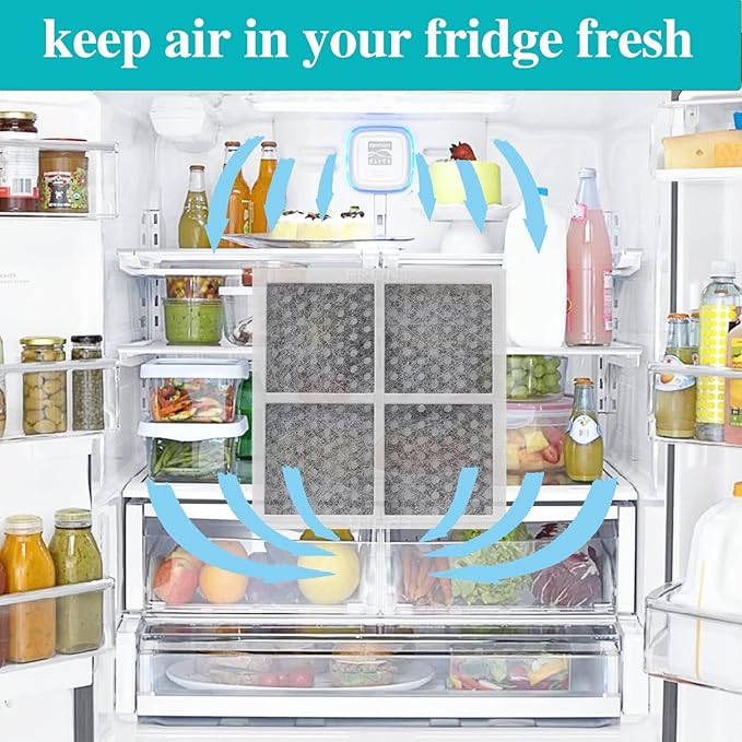 SEISSO LT120F Fresh Refrigerator Air Filter Replacement for LG, Compatible with Kenmore - Freshen up Refrigerator Air, Absorb Odors - 9 Packs