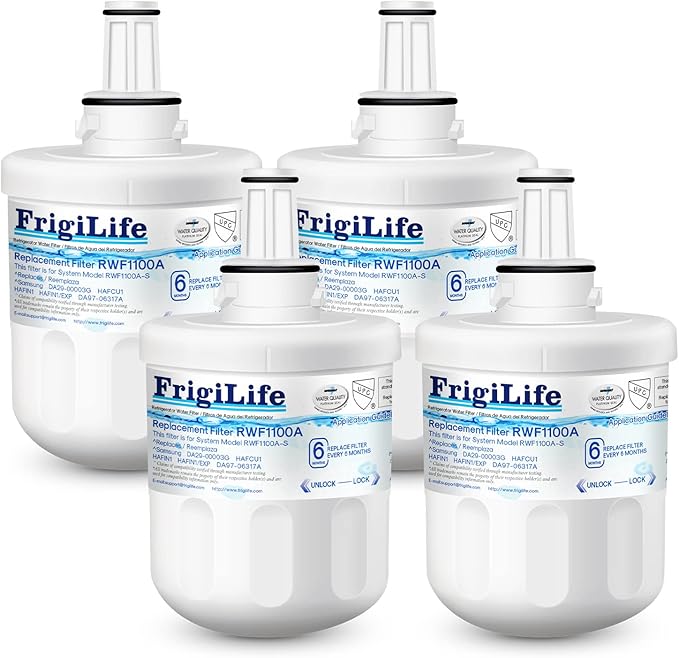 DA29-00003G Replacement for Samsung DA29-00003A Aqua-Pure Plus DA29-00003B HAFCU1 DA29-00003F RS22HDHPNSR RSG257AARS RFG237AARS RF267AERS RFG297AARS HDX-FMS-1 Refrigerator Water Filter 4PACK