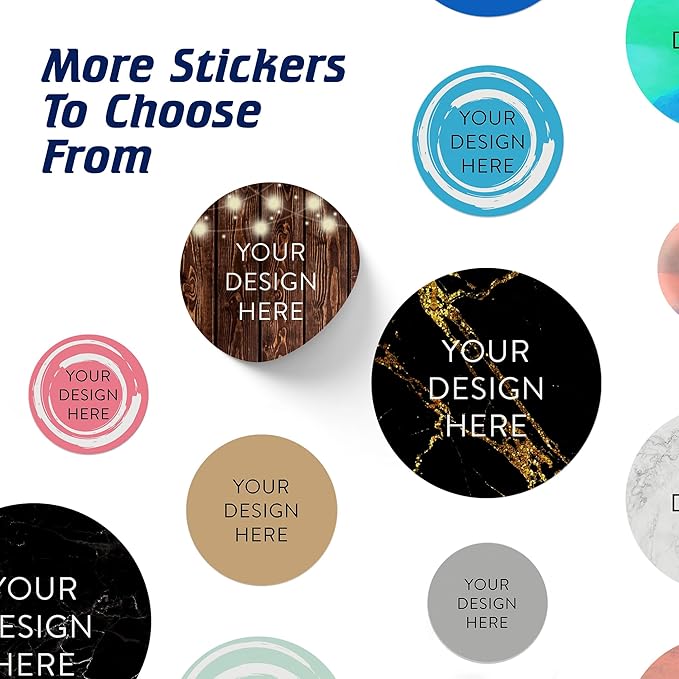 5-1000 Custom Vinyl Stickers - Upload Your own Image, Text, Design, Logo - Personalized Logo Labels for Handmade, Packaging, Bottle, Jars, Candle, Brand Stickers (Wood Lights, 2x2)