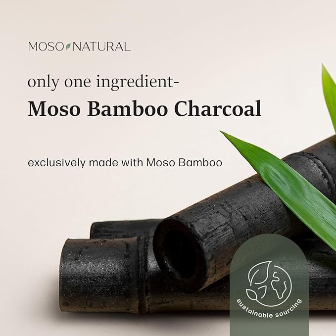 Moso Natural Shoe Deodorizer Inserts, Charcoal Odor Absorber for Shoes, Gym Bag & Boot Deodorizer, Long-Lasting Shoe Odor Elimination, Unscented Air Purifying Bags (Two Per Pack. 4 Total)