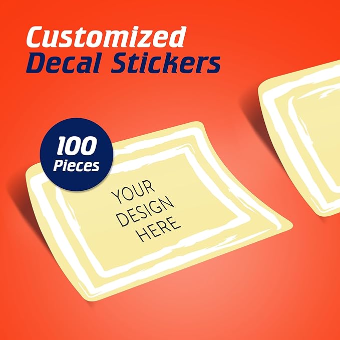 5-1000 Custom Vinyl Stickers - Upload Your own Image, Text, Design, Logo - Personalized Logo Labels for Handmade, Packaging, Bottle, Jars, Candle, Brand Stickers (Lemon Swirls, 4x2)