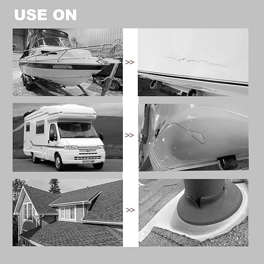 White RV Roof Sealant Tape, 2" x 10' Waterproof Repair Seal Tape – Extra Thick, UV-Resistant, Weatherproof Patch for Permanent Leak Sealing on RVs, Trailers, and Mobile Homes