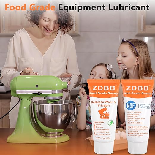 Food Grade Grease for Kitchenaid Stand Mixer Odorless Food Grade Equipment Lubricant with PTFE Espresso Machine Grease Sanitary Lubricant for Beer Kegs, Meat Slicer, Grinders, 1 oz 1-Pack
