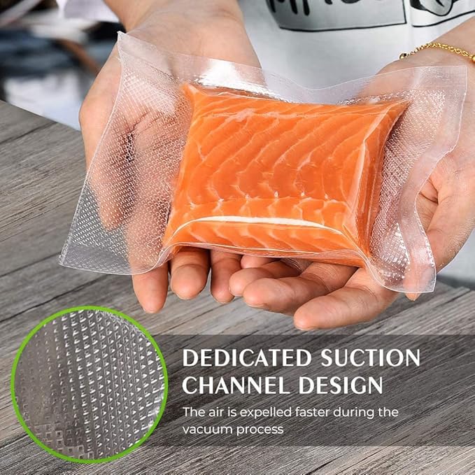 Vacuum Sealer Bags for Food，Seal a Meal Bags Rolls，11inx20 Rolls 2 Pack，XinBaoLong，Commercial Grade, Heavy Duty, BPA Free,Great for Vac Storage
