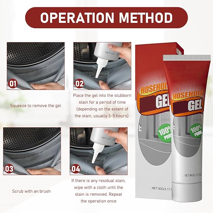 Nexa Remover Gel, Nuroclean Remover Gel Nexa, Powerful Household Cleaning Gel, Highly Effective In Penetration, Suitable For Bathroom And Kitchen Tile Gaps, Wall Cleaning (2 PCS)