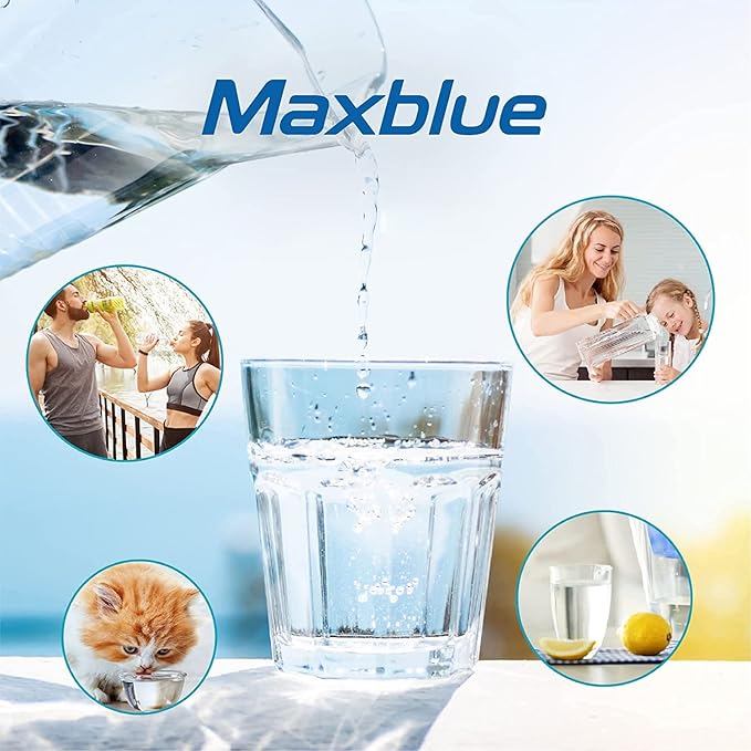 Maxblue XWF Replacement for GE® XWF, WR17X30702, NSF Certified Refrigerator Water Filter, 3 Filters (Not XWFE®)