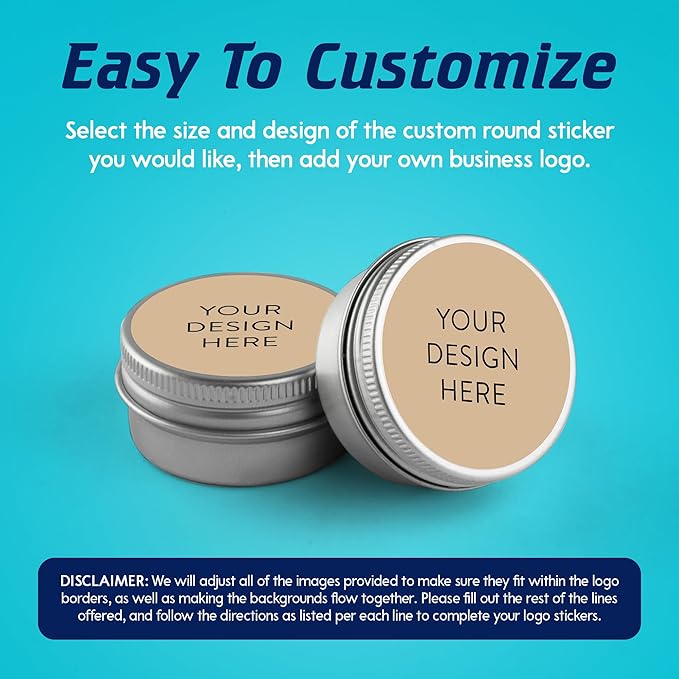 100 Custom Vinyl Stickers - Upload Your own Image, Text, Design, Logo - Personalized Logo Labels for Handmade, Packaging, Bottle, Jars, Candle, Brand Stickers (Wood Lights, 4x4)
