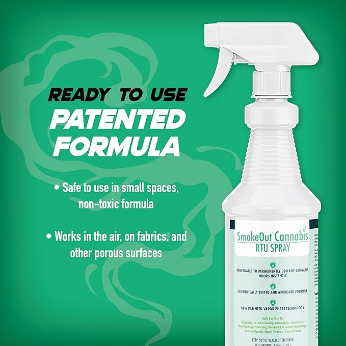 SmokeOut - Commercial Strength Odor Eliminator - Neutralizer, Deodorizer, Odor Remover (32 ounce)