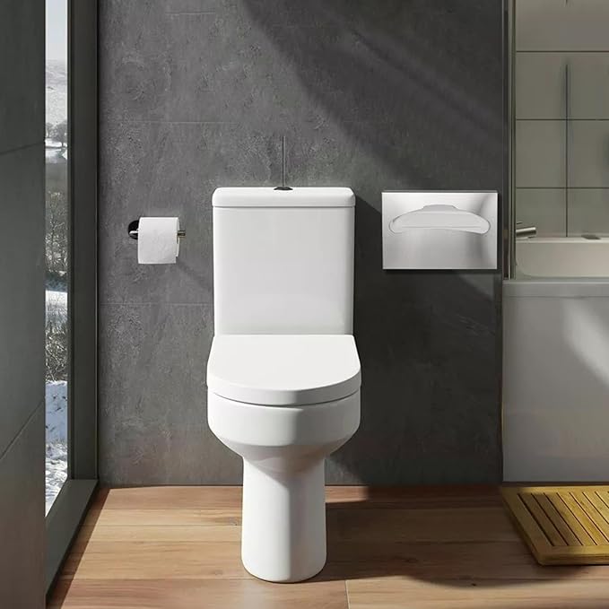 Toilet Seat Cover Dispenser,Commercial Stainless Steel Brushed Toilet Seat Cover Holder for Disposable Toilet Seat Covers Wall Mount for Bathroom Restroom