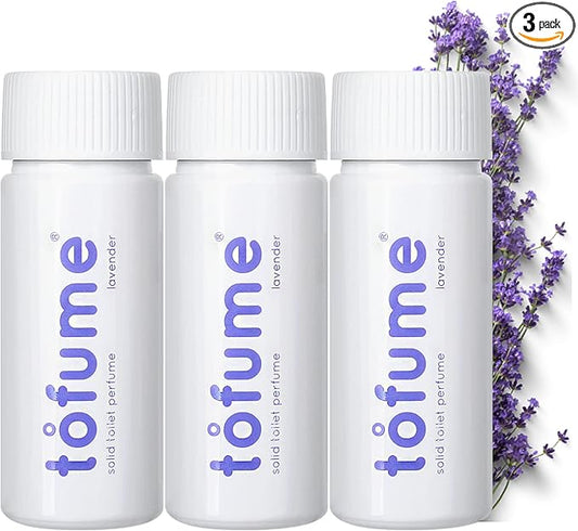 Effervescent Bathroom Air Freshener - Floral Lavender - Toilet Deodorizer, Bathroom Odor Eliminator, Toilet Freshener, Flushable Air Freshener Toilet Tablets, 3 Pack (90 Tablets)
