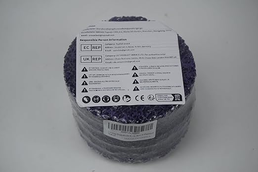 5" x7/8'' Stripping Discs Rust Remover Wheel Remove Paint and Oxidation Poly Strip Wheel Disc Abrasive Angle Grinding Wheel - 5 Pack(Purple)