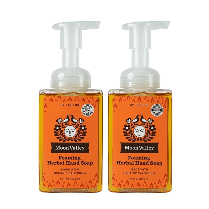 Moon Valley Herbal Foaming Hand Soap, Vegan (By the Fire, Recyclable Bottle)