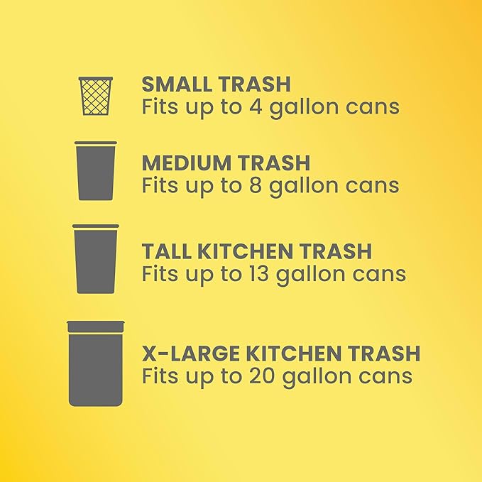 Glad ForceFlex Tall Kitchen Drawstring Trash Bags, 13 Gal, Fragrance Free, 80 Ct (Package May Vary)
