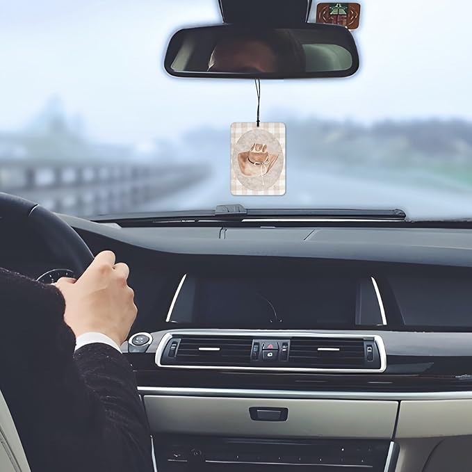 Preppy Western Cowgirl Car Air Freshener 4 Pcs, Pink Bow Floral Cowgirl Hat Boots Hanging Scents Air Freshener for Women Girls Gifts, Cute Scented Car Accessories Decor for Girls Room Nursery
