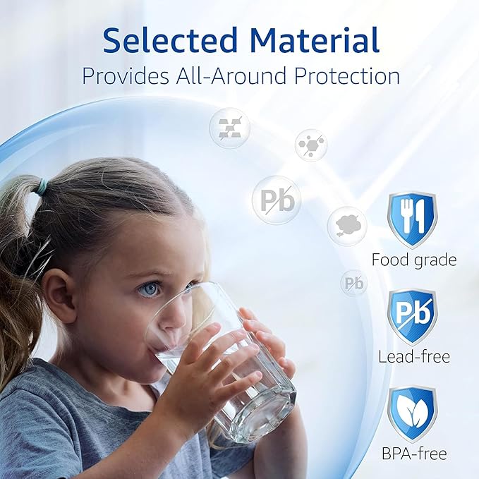 Waterspecialist Replacement for GE® RPWFE®, RPWF (Built-in CHIP) Refrigerator Water Filter, Compatible with GYS22GMNES, GYE22HSKSS, PYE22PELDS, GFE26GMKES, GFE26GGHWW, PFE28KYNFS, 4 Filters