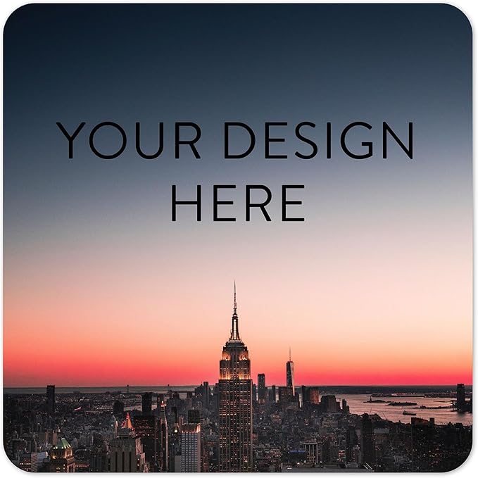100 Custom Vinyl Stickers - Upload Your own Image, Text, Design, Logo - Personalized Logo Labels for Handmade, Packaging, Bottle, Jars, Candle, Brand Stickers (City, 4x4 Square)