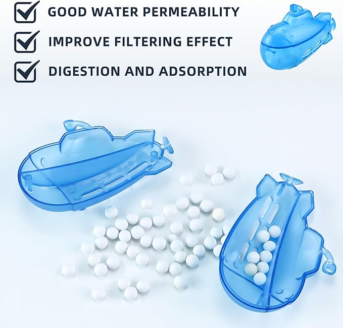 AMI PARTS Humidifier Cleaner Float Submarine for Warm&Cool Most Humidifiers and Fish Tank, Purifie Water, Soften Hard Water, Prevents Hard Water Build-Up, Universal Humidifier Tank Cleaner (6 Pack)