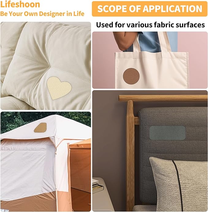 Fabric Repair Patches, 35X79 Inch Canvas Self-Adhesive Fabric Patches Tape Durable, DIY Large Canvas Repair for Sofa, Couches, Furniture, Chair, Clothing （35X79 Inch, Grey）