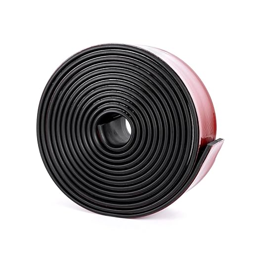 Neoprene Rubber Strips Self Adhesive Sheets, Rolls & Strips with Adhesive Backing Rubber Pads Self Stick Seal Gasket Tape for Matting Padding - 2" Wide x 1/8" Thick x 20' Long