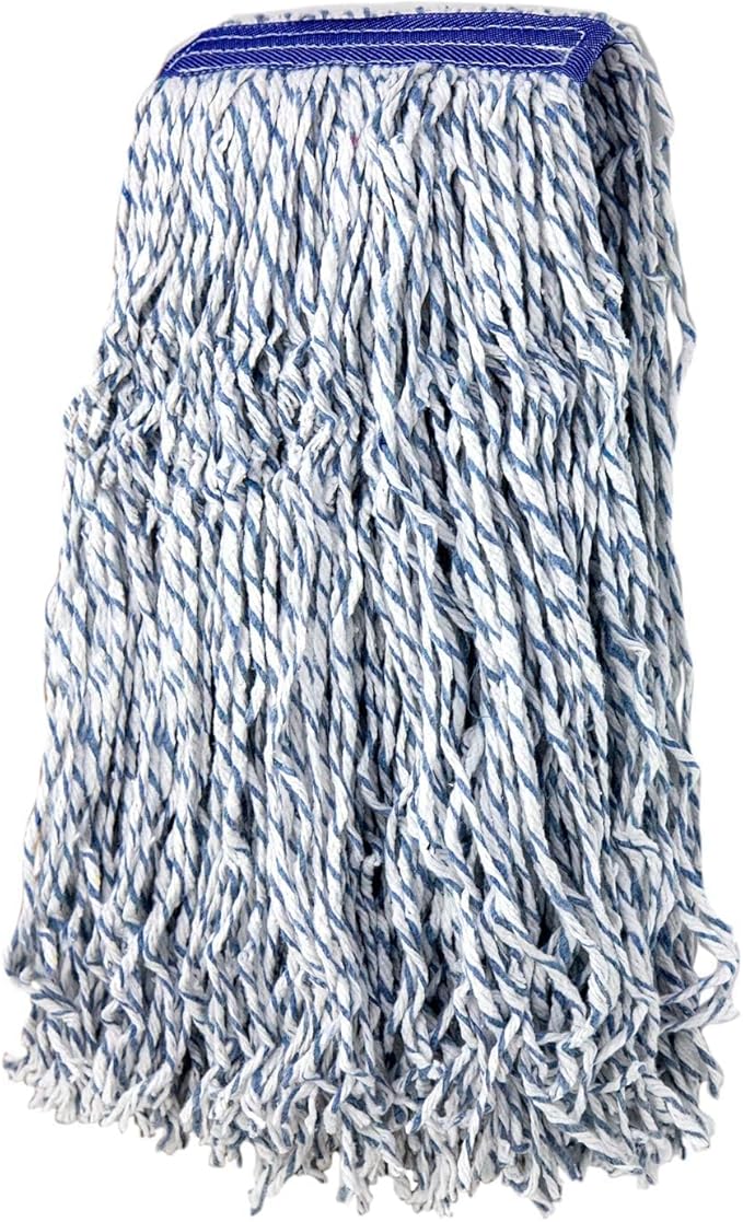 KLEEN HANDLER Cut End Finish Mop | 1.25" Universal Headband Maximum Absorption Finishing Mop, Case of 24