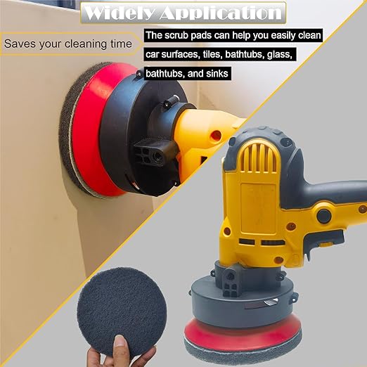 15 PCS 5 Inch Hoop and Loop Multipurpose Scrubber Scouring Pads - Flocking Scuff Pads, 400 800 2000 Grits Conditioning Discs Polishing Pads for Furniture Automotive Cleaning, Rust Removal