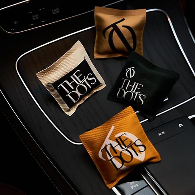 THEDOTS Series 3 Pack Fabric Car Vent Clips Gift Set, 3 Scents, Long-Lasting Scent, Luxury Car Air Fresheners, Universal Clips for SUV Sedan