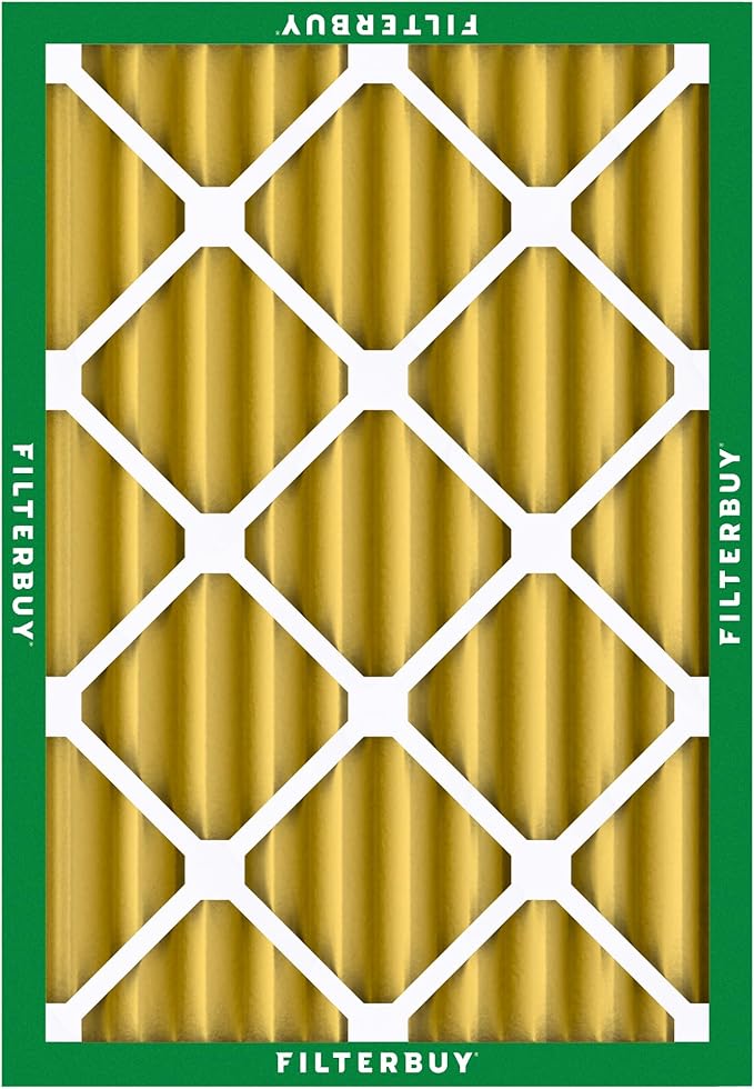 Filterbuy 20x25x4 Air Filter MERV 11 (MPR 1200) Allergen Defense Replacement (4-Pack), Electrostatic Pleated HVAC AC Furnace Filters, Made in USA (Actual Size: 19.50 x 24.50 x 3.63)