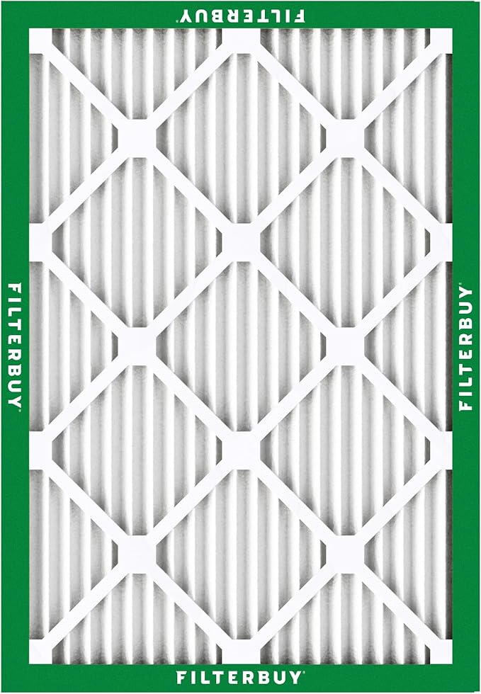 Filterbuy 28x30x1 Air Filter MERV 8 (MPR 700) Dust Defense Replacement (6-Pack), Electrostatic Pleated HVAC AC Furnace Filters, Made in USA (Actual Size: 27.75 x 29.75 x 0.75)