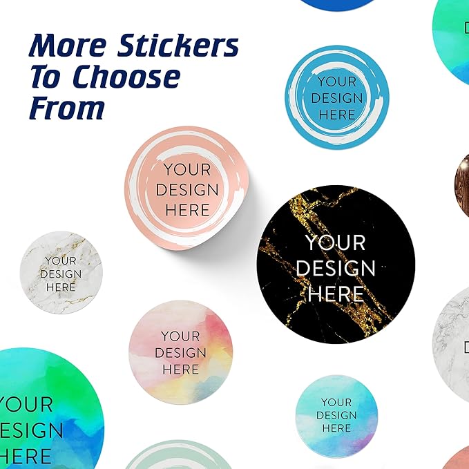 100 Custom Vinyl Stickers - Upload Your own Image, Text, Design, Logo - Personalized Logo Labels for Handmade, Packaging, Bottle, Jars, Candle, Brand Stickers (Peach, 3x3)
