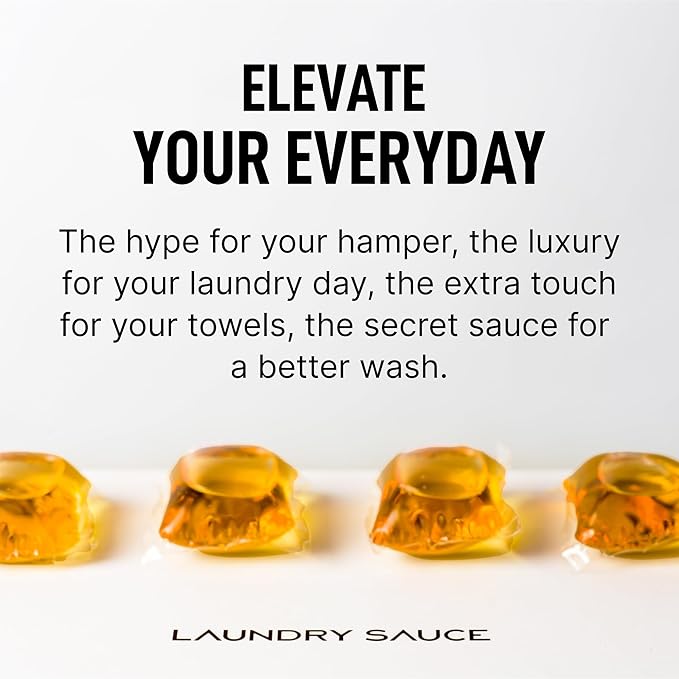Laundry Sauce - Luxury Scented Laundry Detergent Pods & Scent Booster Bundle (Egyptian Rose), Premium Laundry Washing Pods with High-End, Sophisticated Fragrances - Dye Free & HE Compatible