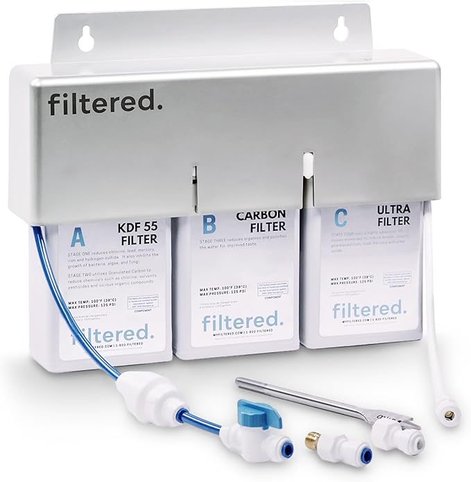 Inline Water Filter for Refrigerators & Ice Makers – Universal Refrigerator Water Filter Kit, 5-Min Easy Install, High-Capacity Filtration for Clean Water & Ice