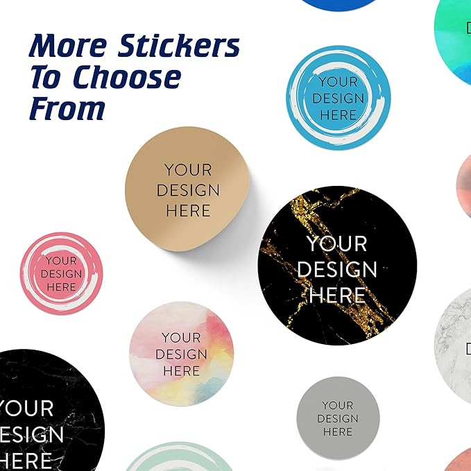 100 Custom Vinyl Stickers - Upload Your own Image, Text, Design, Logo - Personalized Logo Labels for Handmade, Packaging, Bottle, Jars, Candle, Brand Stickers (Brown, 2x2)