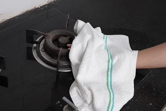 Avalon Towels Terry Bar Mop Towels (Value Pack of 60) Size 16"x19" – Absorbent and Durable, Multipurpose Cleaning Rags, Cotton Cleaning Cloths, Terry Cloth Rags, Reusable Shop Rag