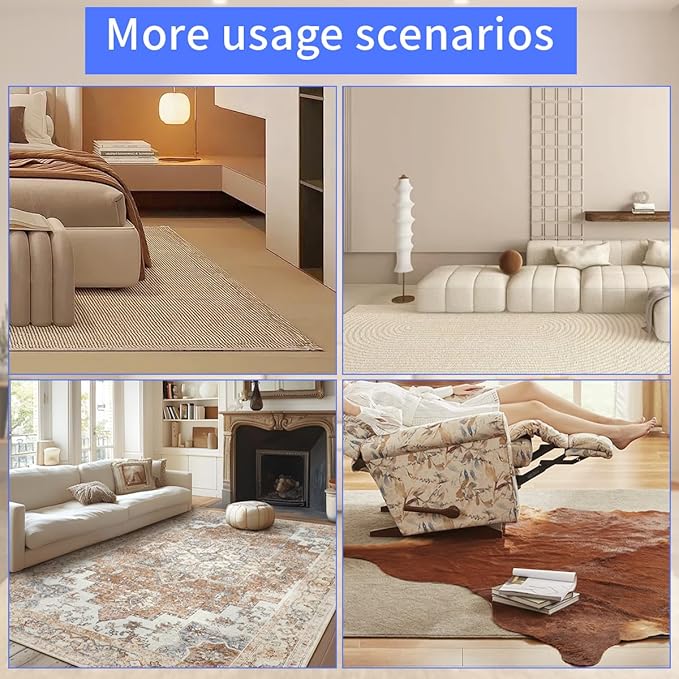 Felt Rug Pad, 10x14 Ft Extra Large Area Cushioned Carpet Liner, Thick Felt Pads for All Floors, Keep Rug in Place Soft and Safe
