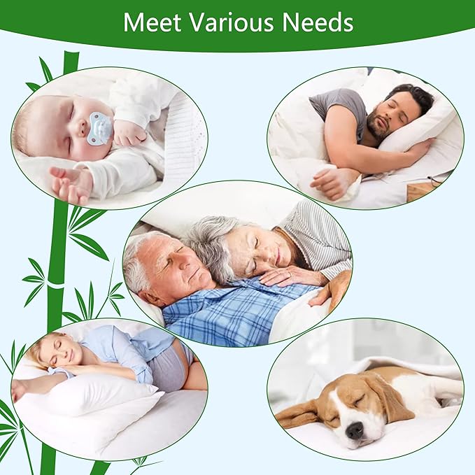 GOONIK Split King Mattress Protector for Adjustable Bed, Breathable Bamboo Viscose Waterproof Split King Mattress Pad Cover with 6-18 inches Deep Pocket