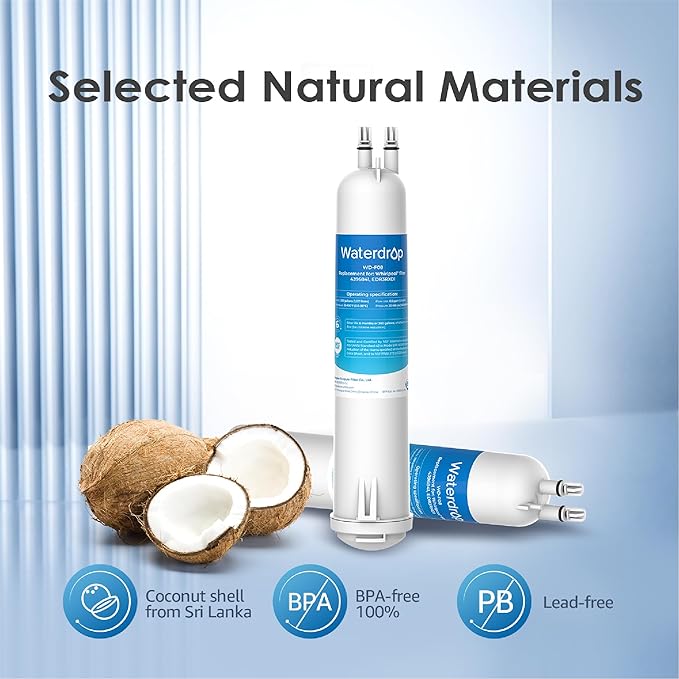 Waterdrop WD-F08 Replacement for 4396841, Everydrop® Filter 3, EDR3RXD1, 4396710, Kenmore® 46-9083, 46-9030, Refrigerator Water Filter, 2 Filters