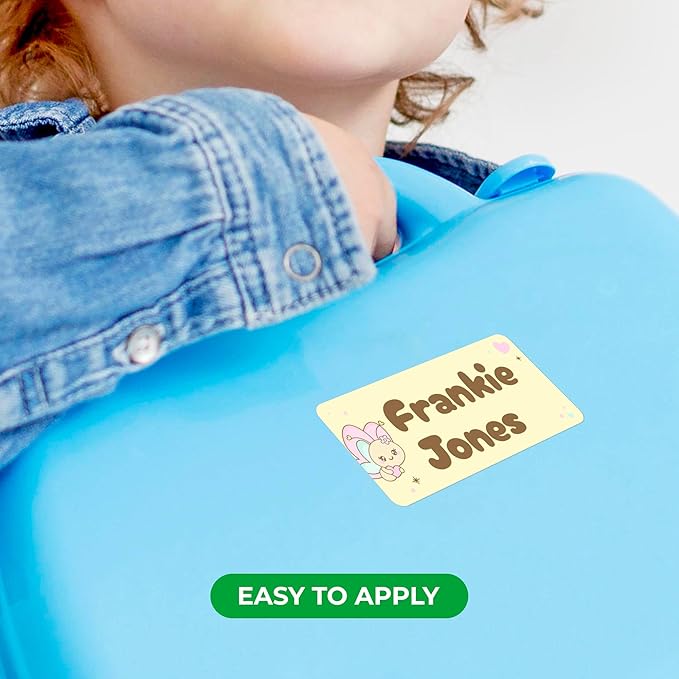 Personalized Name Tag Stickers for Kids (130+ Pack) | Butterfly Waterproof Labels for School Supplies, Bottles & Lunch Boxes | Custom Vinyl Name Labels for Clothing, Toys & More (D. Butterflies)