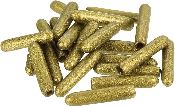 uxcell 20pcs Rubber End Caps 1/14"(1.8mm) ID Vinyl Round Tube Bolt Cap Cover Thread Protectors Gold