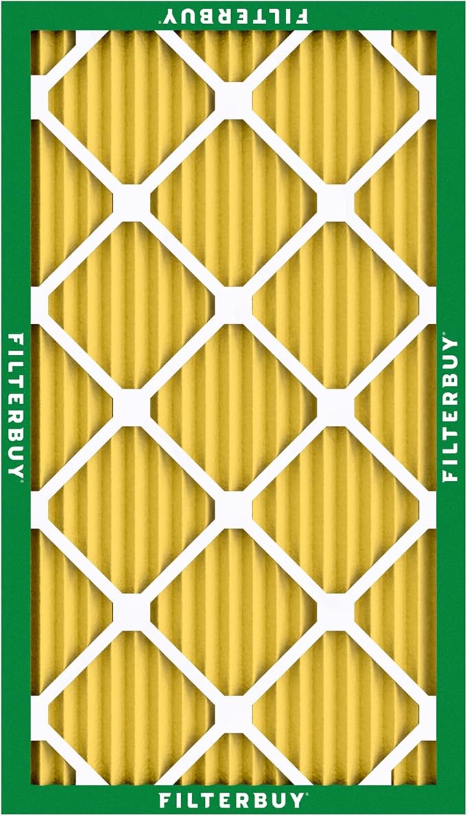 Filterbuy 14x25x1 Air Filter MERV 11 (MPR 1200) Allergen Defense Replacement (4-Pack), Electrostatic Pleated HVAC AC Furnace Filters, Made in USA (Actual Size: 13.50 x 24.50 x 0.75)