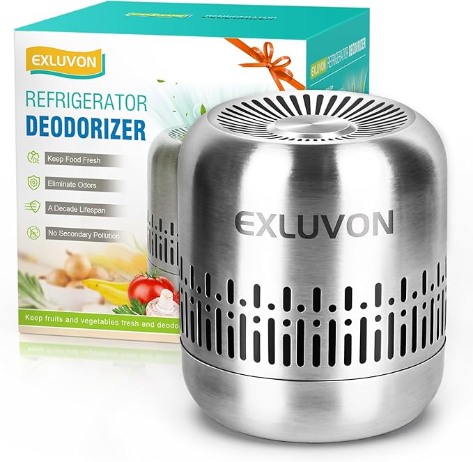 Refrigerator Deodorizer,Lasts for 10 Years Fridge Deodorizer Kitchen Gadgets Charcoal Air Purifier Odor Eliminator for Fridge & Freezer, Room,RV and New Home,More Effective Than Baking Soda