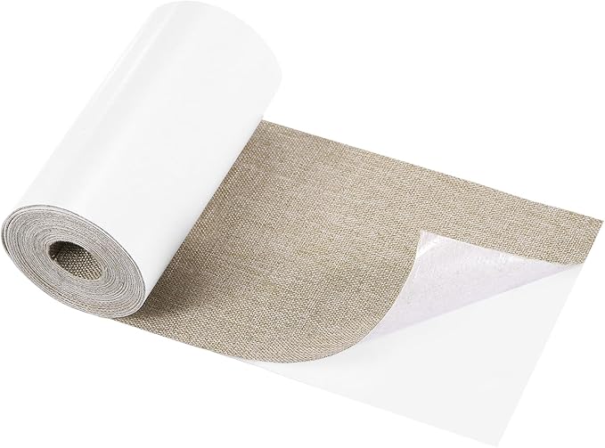 Repair Patches Repair Tape Self-Adhesive DIY Repair Patch Linen Gear Patch for Sofa, Furniture, Chair, Clothing,Tents,3.5x79 Inch,Light Brown