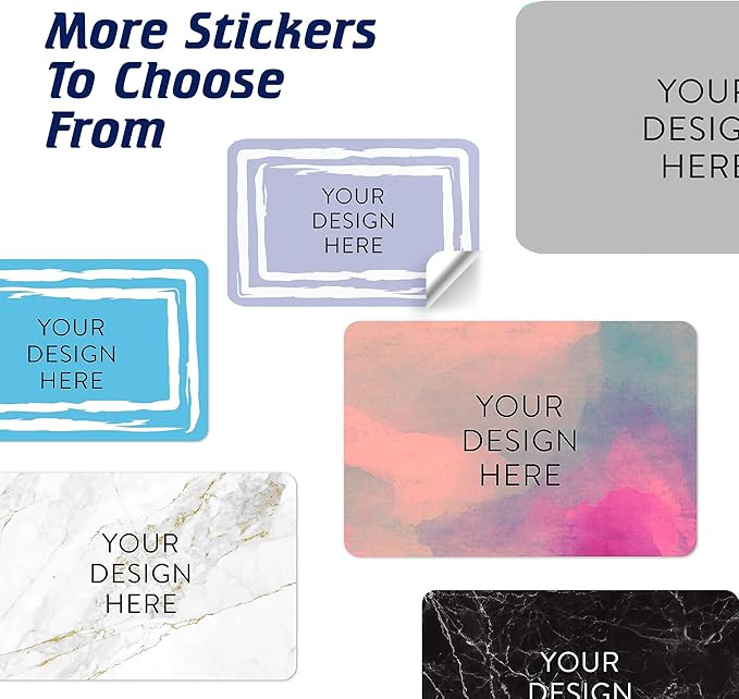 100 Custom Vinyl Stickers - Upload Your own Image, Text, Design, Logo - Personalized Logo Labels for Handmade, Packaging, Bottle, Jars, Candle, Brand Stickers (Lavender, 3x2)