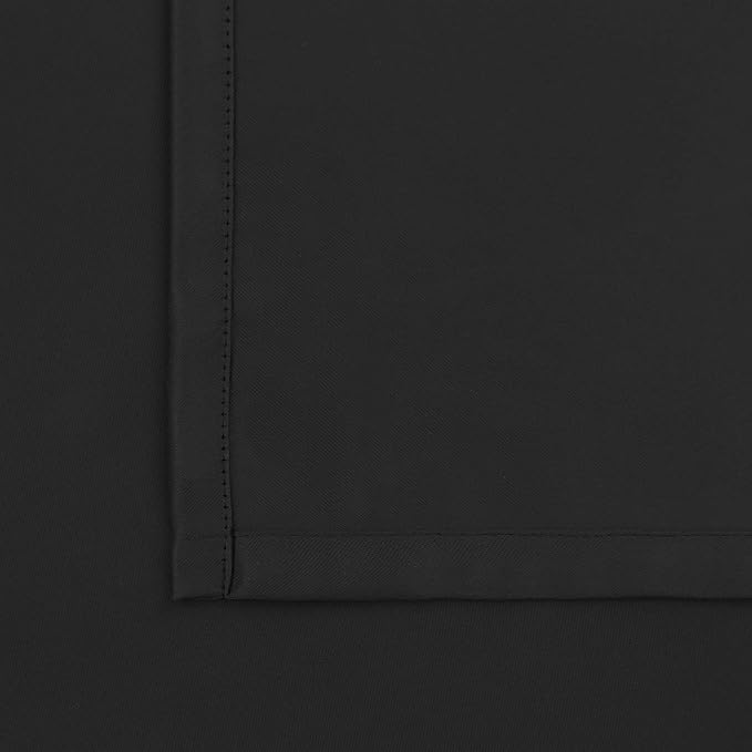 BGment Black Out Curtains 54 Inches Length for Bedroom - Rod Pocket Room Darkening Drapes Thermal Insulated Shading Blinds for Basement Short Window Kitchen, 42 x 54 Inch, 2 Panels